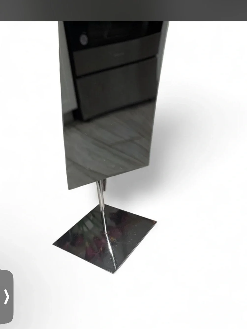 Vanity Mirror with Adjustable Stand - Black